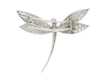 Van Cleef & Arpels　ヴァンクリーフ&アーペル　ミニダフネブローチ　WG　ホワイトゴールド　ダイヤモンド　9.1g　2143000730770　【200】