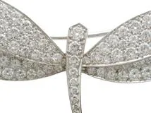 Van Cleef & Arpels　ヴァンクリーフ&アーペル　ミニダフネブローチ　WG　ホワイトゴールド　ダイヤモンド　9.1g　2143000730770　【200】