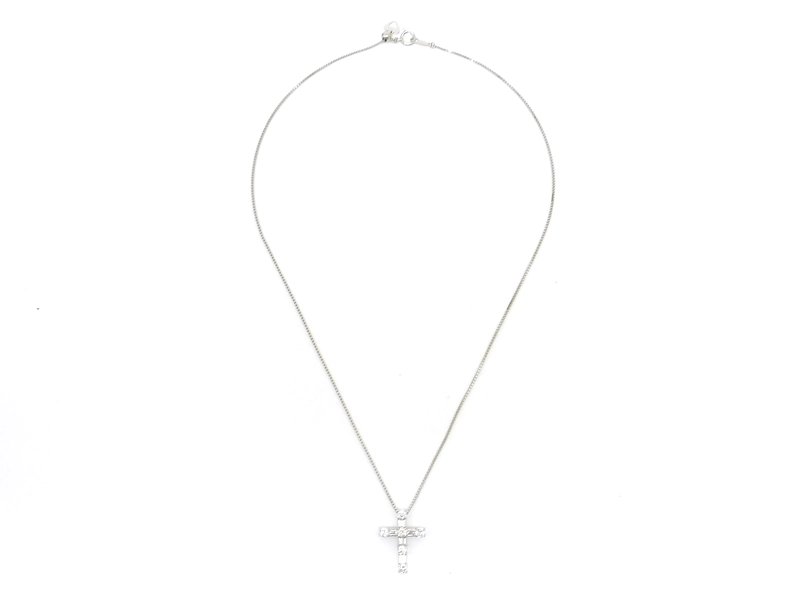 JEWELRY　貴金属・宝石　ダイヤモンドネックレス　クロス　PT　プラチナ　ダイヤモンド　1.00ct　7.0g