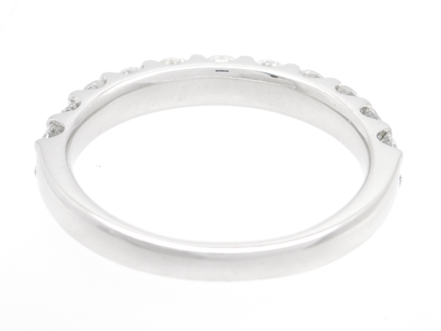 K18WG ハーフエタニティ ダイヤモンド11pcs リング 12号 リング 指輪 ダイヤモンド 18k ハーフエタニティ」の人気商品