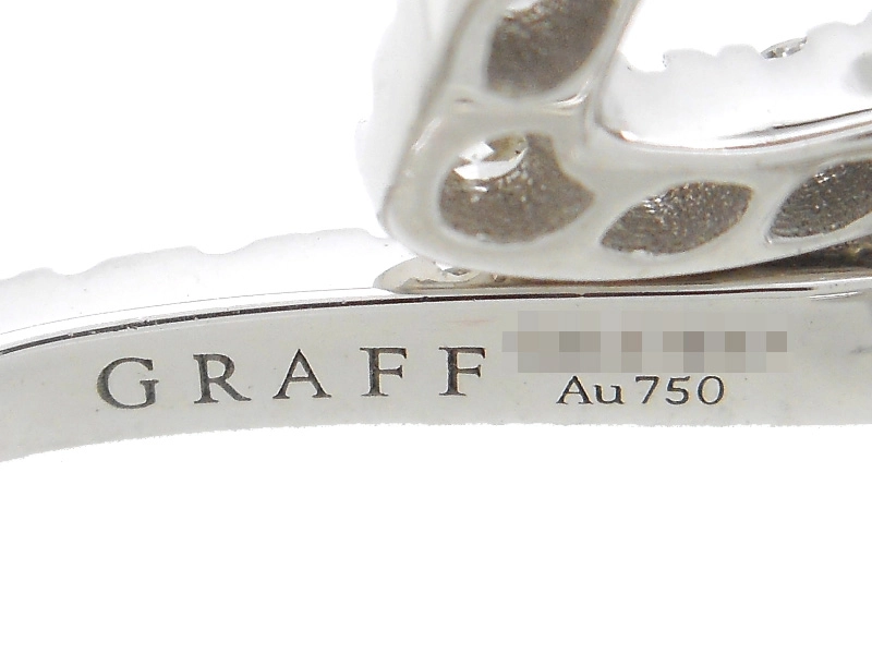 GRAFF　グラフ　バタフライシルエットドロップピアス　ピアス　WG　ホワイトゴールド　ダイヤモンド　5.0g　RGE1617　2143200634847　【200】