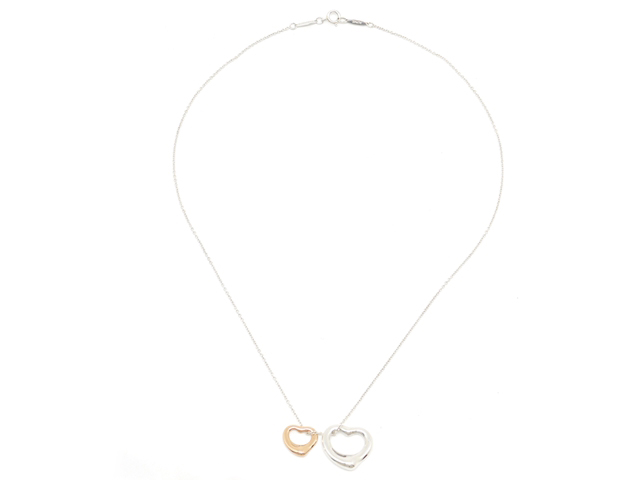 TIFFANY&Co. ティファニー オープンハート ネックレス シルバー