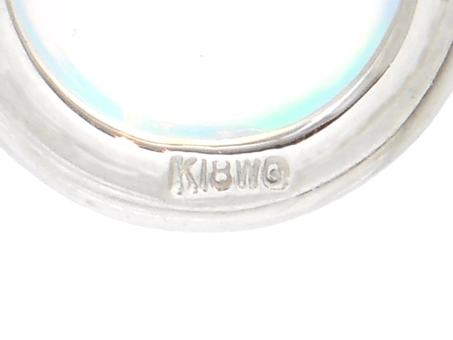 JEWELRY　ジュエリー　貴金属・宝石　オパール　ネックレス　WG　ホワイトゴールド　約1.3g　2141000347899【200】