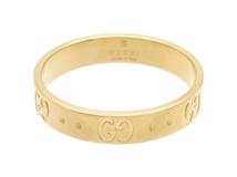 GUCCI　グッチ　アイコン リング　指輪　イエローゴールド　YG　4.4g（2120500279206）【200】