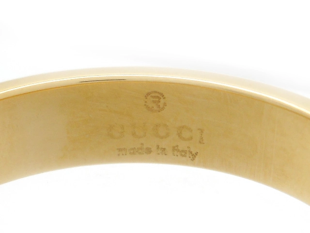 GUCCI　グッチ　アイコン リング　指輪　イエローゴールド　YG　4.4g（2120500279206）【200】