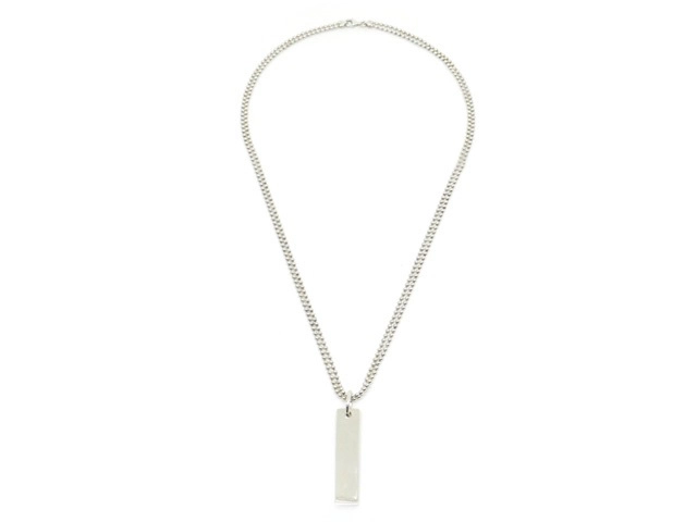 GUCCI グッチ ロゴプレート ネックレス シルバー SV ダブル ボール