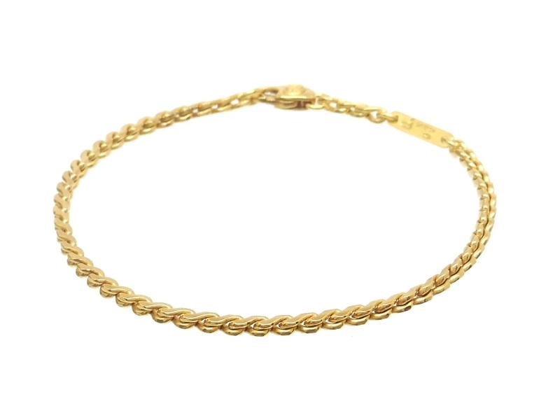 Cartier　カルティエ　スクリュー　ブレスレット　チェーンブレス　YG　イエローゴールド　7.1g　214100530254　【200】