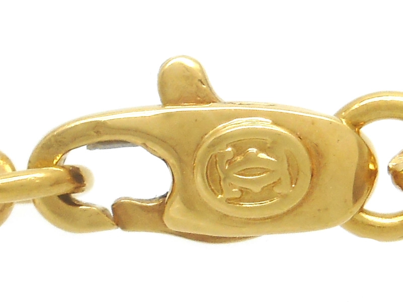 Cartier　カルティエ　スクリュー　ブレスレット　チェーンブレス　YG　イエローゴールド　7.1g　214100530254　【200】