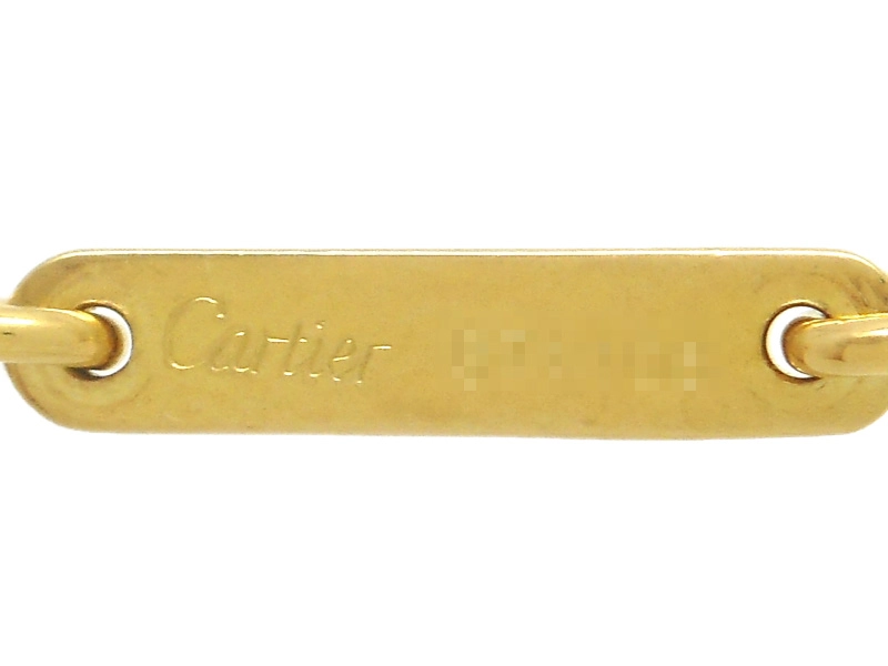 Cartier　カルティエ　スクリュー　ブレスレット　チェーンブレス　YG　イエローゴールド　7.1g　214100530254　【200】