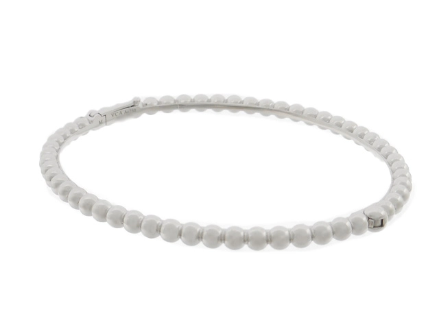 Van Cleef & Arpels ヴァンクリーフ&アーペル ペルレゴールドパール ブレスレット ミディアム ホワイトゴールド WG 20.7g (2143700203697)【200】