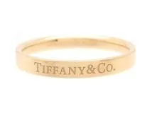 TIFFANY&Co.　ティファニー　貴金属・宝石　フラットバンドリング　指輪　750PG　4.0g　21号　（2120000241734）【200】
