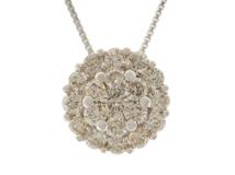 JEWELRY　貴金属・宝石　ダイヤモンドネックレス　WG　ホワイトゴールド　D1.00ct　4.1g　パヴェダイヤ　2147100577549　【200】