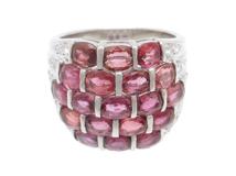 JEWELRY　貴金属・宝石　ルビーリング　ダイヤモンド　PT900　プラチナ　R6.05ct　D0.36ct　16.4g　13号　2143200518529　【200】