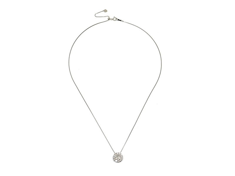 JEWELRY　貴金属・宝石　ダイヤモンドネックレス　WG　ホワイトゴールド　D1.00ct　4.1g　パヴェダイヤ　2147100577549　【200】