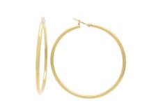 JEWELRY　貴金属・宝石　フープピアス　ゴールド　K18　2.3g　（2141100644935）【200】