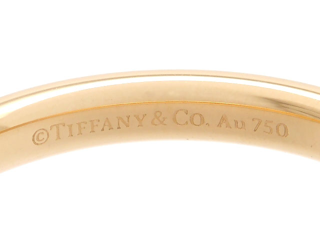 ティファニー TIFFANY&Co. フラットバンドリング YG AU750 3.3g 47サイズ 9号 リング・指輪