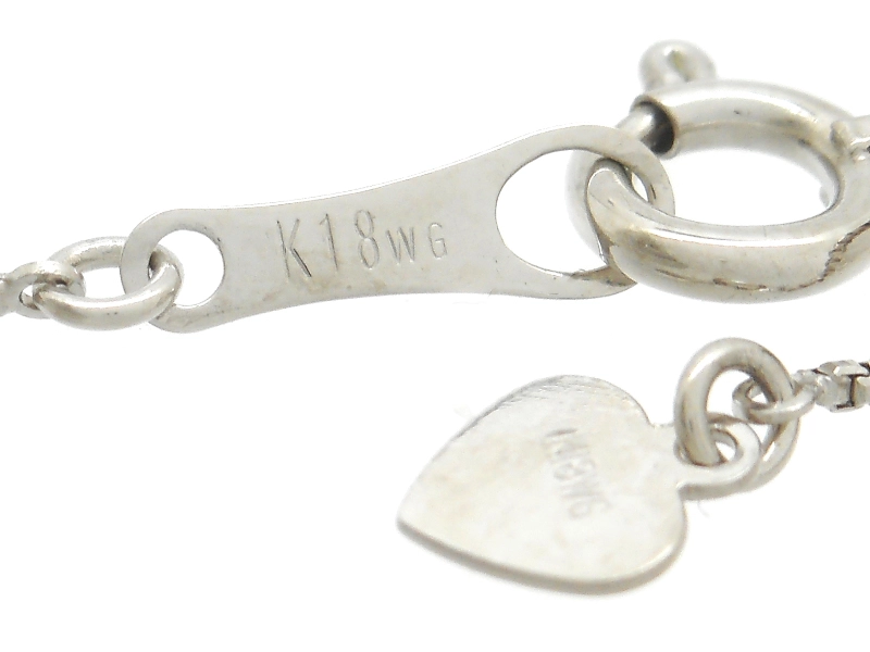 JEWELRY　貴金属・宝石　ダイヤモンドネックレス　WG　ホワイトゴールド　D1.00ct　4.1g　パヴェダイヤ　2147100577549　【200】