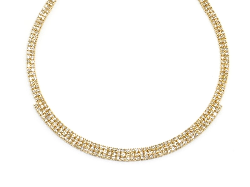 JEWELRY 貴金属・宝石 ダイヤモンドネックレス K18 ゴールド D11.0ct 33.9g 2143700205615 【200】