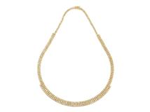 JEWELRY　貴金属・宝石　ダイヤモンドネックレス　K18　ゴールド　D11.0ct　33.9g　 2143700205615　【200】