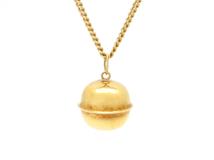 JEWELRY　貴金属・宝石　ネックレス　ゴールド　K18　3.9g　鈴　（2143200630436）【200】