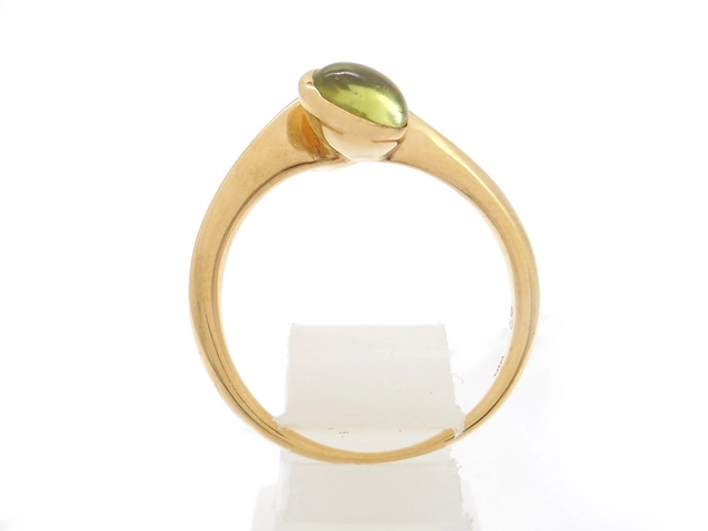 4℃　ヨンドシー　リング　指輪　K18　ゴールド　ムーンストーン　MNS　ペリドット　PR　3.3g　8号　（2120000322280）【200】