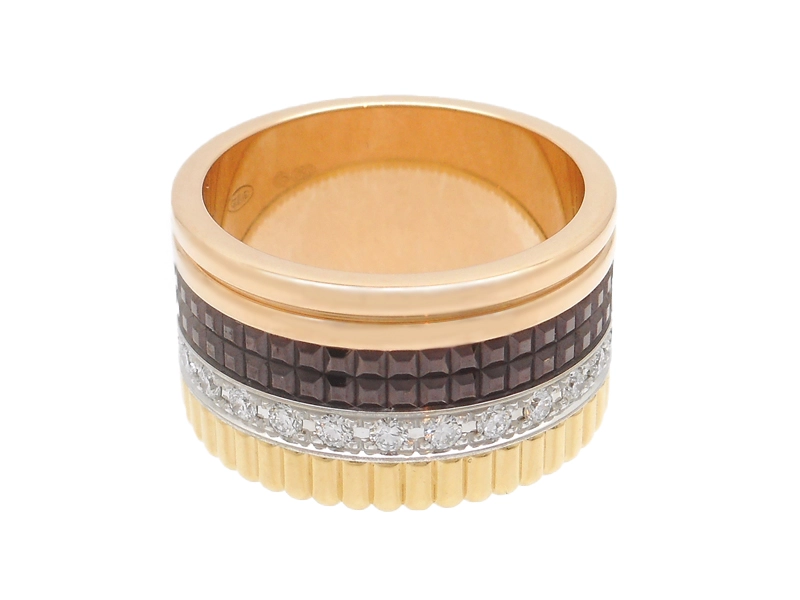 BOUCHERON　ブシュロン　キャトルクラシックリング　ラージ　ダイヤモンド　4カラー　14.1g　53号　2141300408306　【200】