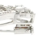 JEWELRY　貴金属・宝石　ブローチ　フクロウ　K18WG　ホワイトゴールド　D　ダイヤモンド　0.21ct　7.5g　2146000413520　【200】