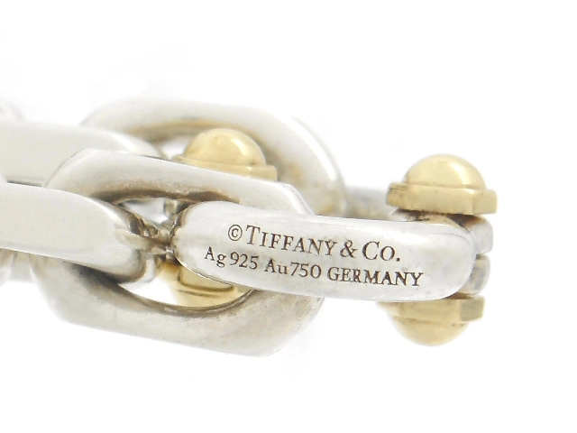 TIFFANY＆CO　ティファニー　メイカーズ チェーン ネックレス　シルバー　SV　イエローゴールド　YG　64.5g（2143200621984）【200】
