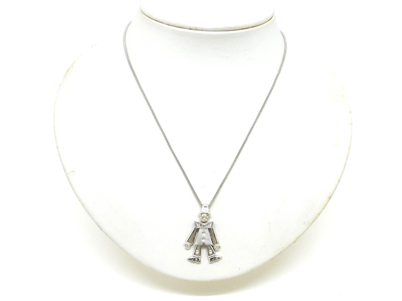 JEWELRY　貴金属・宝石　ネックレス　K18　ホワイトゴールド　ダイヤモンド　0.33ct　9.9g