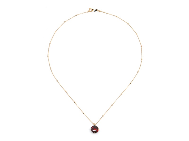 STAR JEWELRY スタージュエリー ガーネットネックレス K18PG