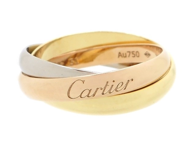 Cartier カルティエ 貴金属・宝石 トリニティ リング 3カラー 3連 YG