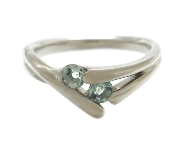 4°C ヨンドシー リング 指輪 プラチナ PT950 アクアマリン AQ 4.7g 10