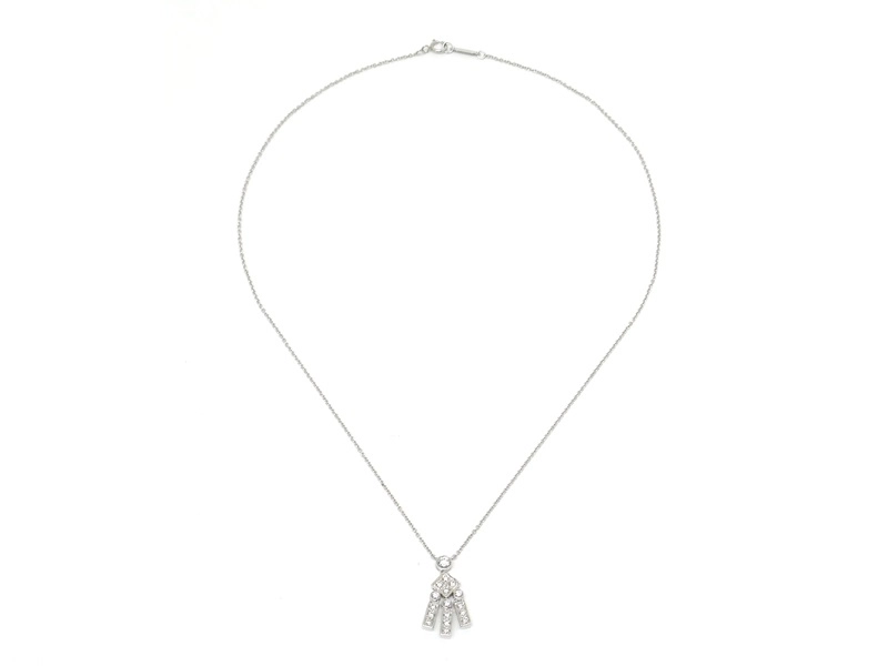 TIFFANY＆CO　ティファニー　レガシーネックレス　PT950　プラチナ　ダイヤモンド　4.4g　2143200582520　【200】