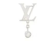 LOUIS VUITTON　ルイヴィトン　貴金属・宝石　イディールブロッサムLVピアス　WG　ホワイトゴールド　ダイヤモンド　1.2g　片方　Q96544　参考価格\176,000　【200】