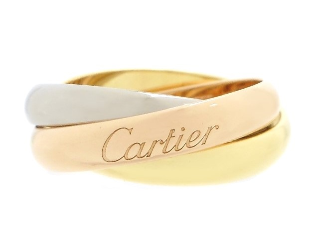 Cartier カルティエ 貴金属・宝石 トリニティ リング WG YG PG 3 Cartier カルティエ 貴金属・宝石 トリニティ リング WG YG PG 3
