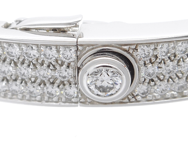 Cartier　カルティエ　貴金属・宝石　ラブブレス　ブレスレット　バングル　パヴェダイヤ　WG　ホワイトゴールド　20号　CRN6033605　 2147100194326 【200】