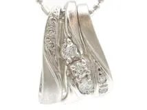 JEWELRY　ジュエリー　ダイヤネックレス　WG　ホワイトゴールド　ダイヤモンド　D0.22ct　5.4g　2121000006507　【200】