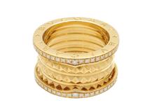 BVLGARI　ブルガリ　B-zero1ロック　４バンドリング　 YG　イエローゴール　ダイヤモンド 　13.5g 　54号　357900　2143300209730　【200】