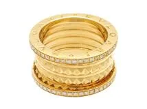 BVLGARI　ブルガリ　B-zero1ロック　４バンドリング　 YG　イエローゴール　ダイヤモンド 　13.5g 　54号　357900　2143300209730　【200】