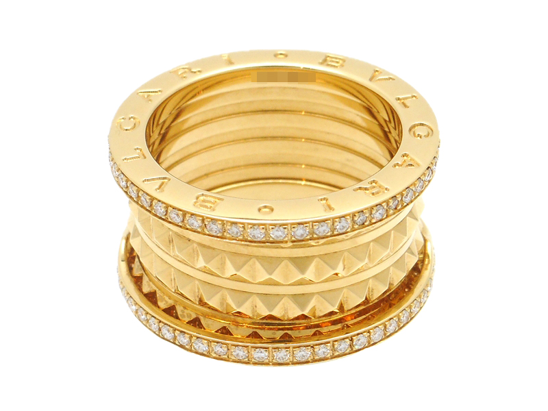 BVLGARI ブルガリゴールド金具 ハンドバッグ スクエア ターンロック