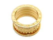 BVLGARI　ブルガリ　B-zero1ロック　４バンドリング　 YG　イエローゴール　ダイヤモンド 　13.5g 　54号　357900　2143300209730　【200】