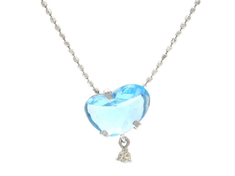 JEWELRY 貴金属・宝石 ネックレス ハート K18WG ホワイト
