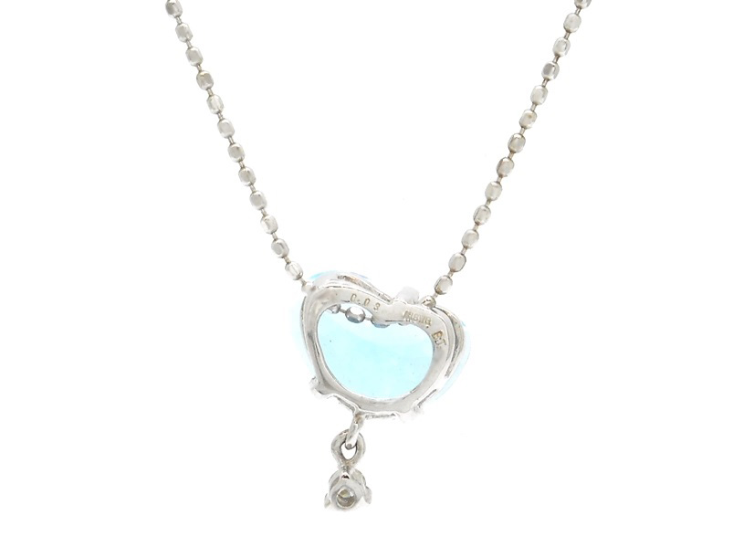 JEWELRY 貴金属・宝石 ネックレス ハート K18WG ホワイト