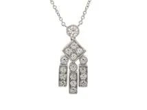 TIFFANY＆CO　ティファニー　レガシーネックレス　PT950　プラチナ　ダイヤモンド　4.4g　2143200582520　【200】