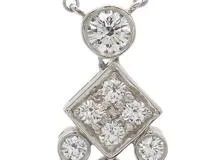 TIFFANY＆CO　ティファニー　レガシーネックレス　PT950　プラチナ　ダイヤモンド　4.4g　2143200582520　【200】