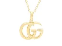 GUCCI グッチ ダブルGネックレス YG イエローゴールド 9.5g