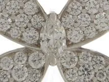 GRAFF グラフ パヴェ バタフライ ダイヤモンド スモール スタッド イヤリング RGE1152 K18ホワイトゴールド ダイヤモンド計1.10ct  2023年正規品【472】SJ