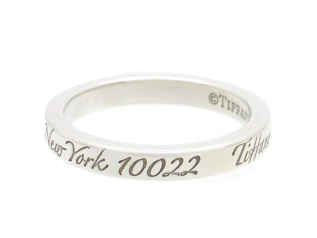 美品　ティファニー　Tiffany & Co. ノーツナローリング　シルバー9号 TIFFANY&Co. ☆9号☆ティファニー リング・指輪 ノーツ ナロー