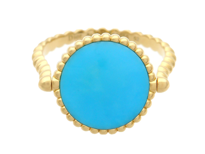 Dior ディオール ローズデヴァンリング ターコイズ ダイヤモンド YG