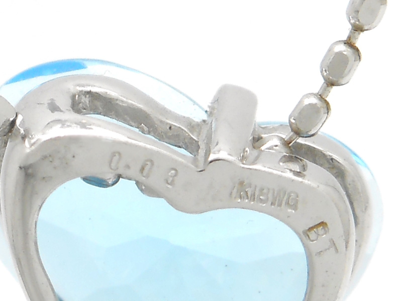 JEWELRY 貴金属・宝石 ネックレス ハート K18WG ホワイト